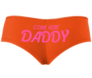Come Here Daddy - Orange Boyshort