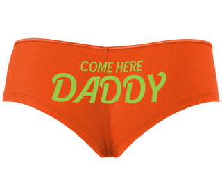 Come Here Daddy - Orange Boyshort