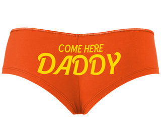 Come Here Daddy - Orange Boyshort