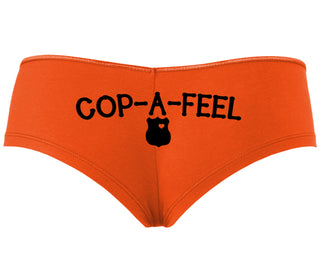 Cop A Feel - LEO Love - Orange Boyshort