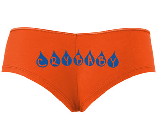 Crybaby Tear Design - Orange Boyshort
