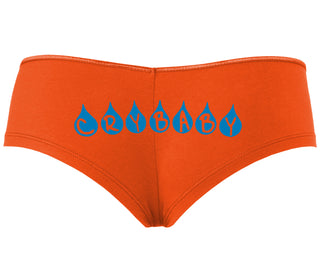 Crybaby Tear Design - Orange Boyshort