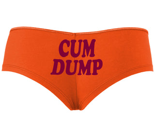 Cum Dump - Bold Design - Orange Boyshort