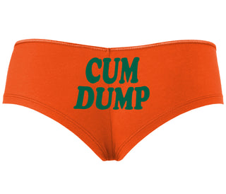 Cum Dump - Bold Design - Orange Boyshort