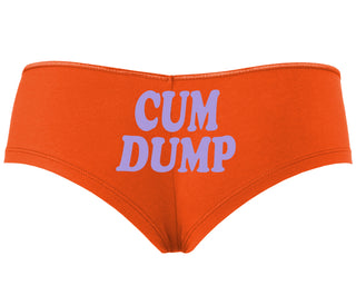 Cum Dump - Bold Design - Orange Boyshort