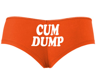 Cum Dump - Bold Design - Orange Boyshort