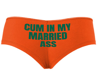 Cum In My Married Ass - Orange Boyshort
