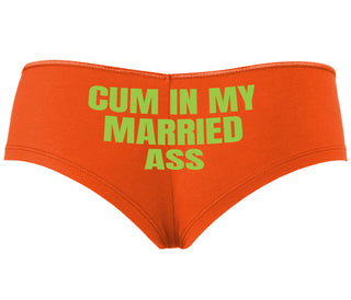 Cum In My Married Ass - Orange Boyshort