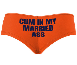 Cum In My Married Ass - Orange Boyshort