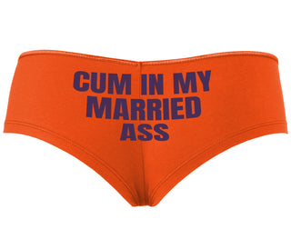 Cum In My Married Ass - Orange Boyshort