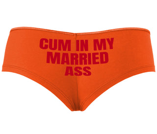 Cum In My Married Ass - Orange Boyshort