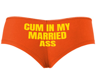 Cum In My Married Ass - Orange Boyshort