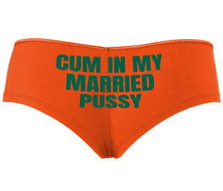 Cum In My Married Pussy - Orange Boyshort