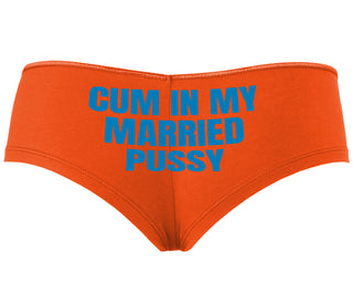 Cum In My Married Pussy - Orange Boyshort