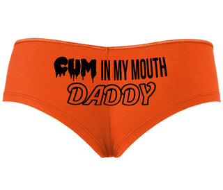 Cum In My Mouth Daddy - Orange Boyshort
