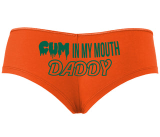 Cum In My Mouth Daddy - Orange Boyshort