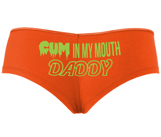 Cum In My Mouth Daddy - Orange Boyshort