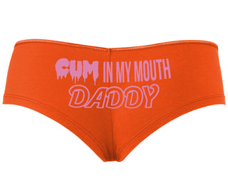 Cum In My Mouth Daddy - Orange Boyshort