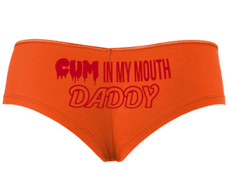 Cum In My Mouth Daddy - Orange Boyshort