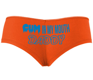 Cum In My Mouth Daddy - Orange Boyshort