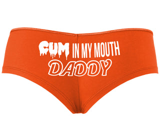 Cum In My Mouth Daddy - Orange Boyshort