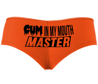 Cum In My Mouth Master - Orange Boyshort
