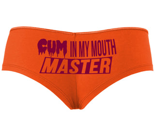 Cum In My Mouth Master - Orange Boyshort