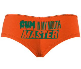 Cum In My Mouth Master - Orange Boyshort