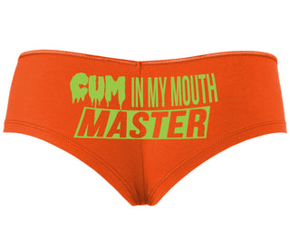 Cum In My Mouth Master - Orange Boyshort