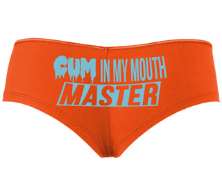 Cum In My Mouth Master - Orange Boyshort