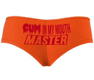 Cum In My Mouth Master - Orange Boyshort