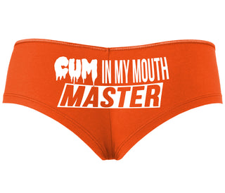 Cum In My Mouth Master - Orange Boyshort