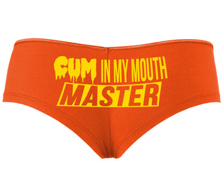 Cum In My Mouth Master - Orange Boyshort