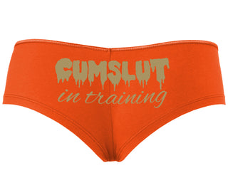 Cumslut in Training - Orange Boyshort