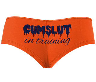 Cumslut in Training - Orange Boyshort