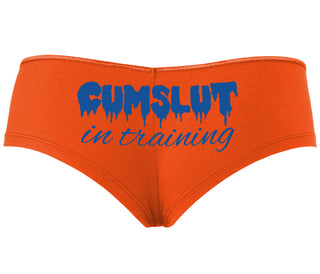Cumslut in Training - Orange Boyshort