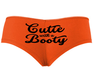 Cutie With a Booty - Orange Boyshort