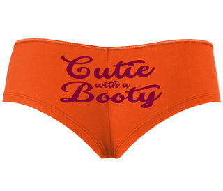 Cutie With a Booty - Orange Boyshort