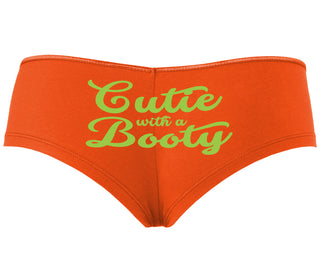 Cutie With a Booty - Orange Boyshort