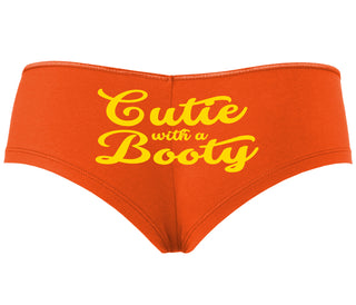 Cutie With a Booty - Orange Boyshort