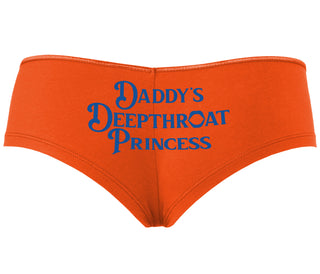 Daddy's Deepthroat Princess - Orange Boyshort