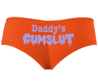 Daddy's Cumslut - Orange Boyshort