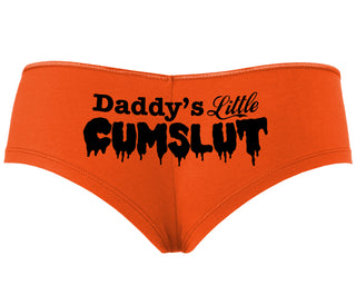 Daddy's Little Cumslut - Orange Boyshort