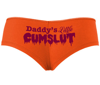 Daddy's Little Cumslut - Orange Boyshort