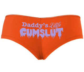 Daddy's Little Cumslut - Orange Boyshort