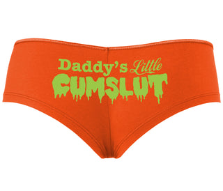 Daddy's Little Cumslut - Orange Boyshort