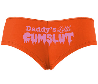 Daddy's Little Cumslut - Orange Boyshort