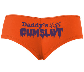 Daddy's Little Cumslut - Orange Boyshort