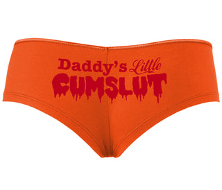 Daddy's Little Cumslut - Orange Boyshort