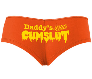 Daddy's Little Cumslut - Orange Boyshort